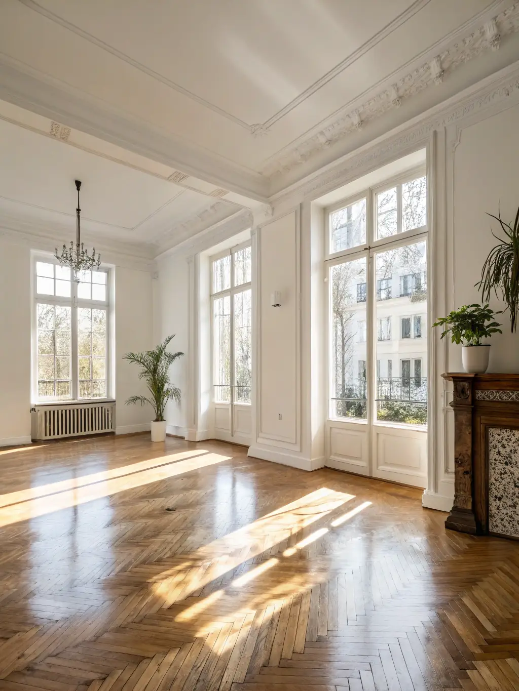A modern apartment interior, perfectly cleaned and organized by Maviclean, highlighting the cleanliness and order achieved through their apartment cleaning service.